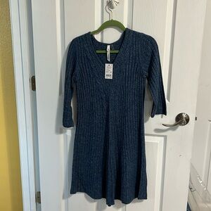 Sweater dress in blue PM